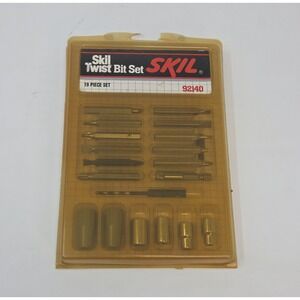 Skil Twist Bit Set 92140 19 Pc Vintage Phillips Torx Robertson Socket USA